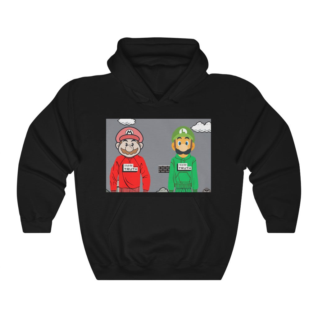 90's Mario X TruthorTruth Retro Gamer Unisex Heavy Blend™ Hooded Sweatshirt