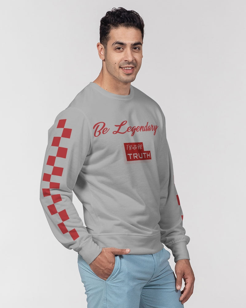 Be Legendary  Men's Classic French Terry Crewneck Pullover