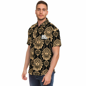 Black & Gold Button Down