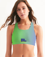 Load image into Gallery viewer, Spring Green Gradient  Women&#39;s Seamless Sports Bra
