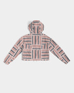 Load image into Gallery viewer, Abstract  Women&#39;s Cropped Windbreaker

