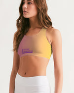 Load image into Gallery viewer, Pink Gradient Women&#39;s Seamless Sports Bra
