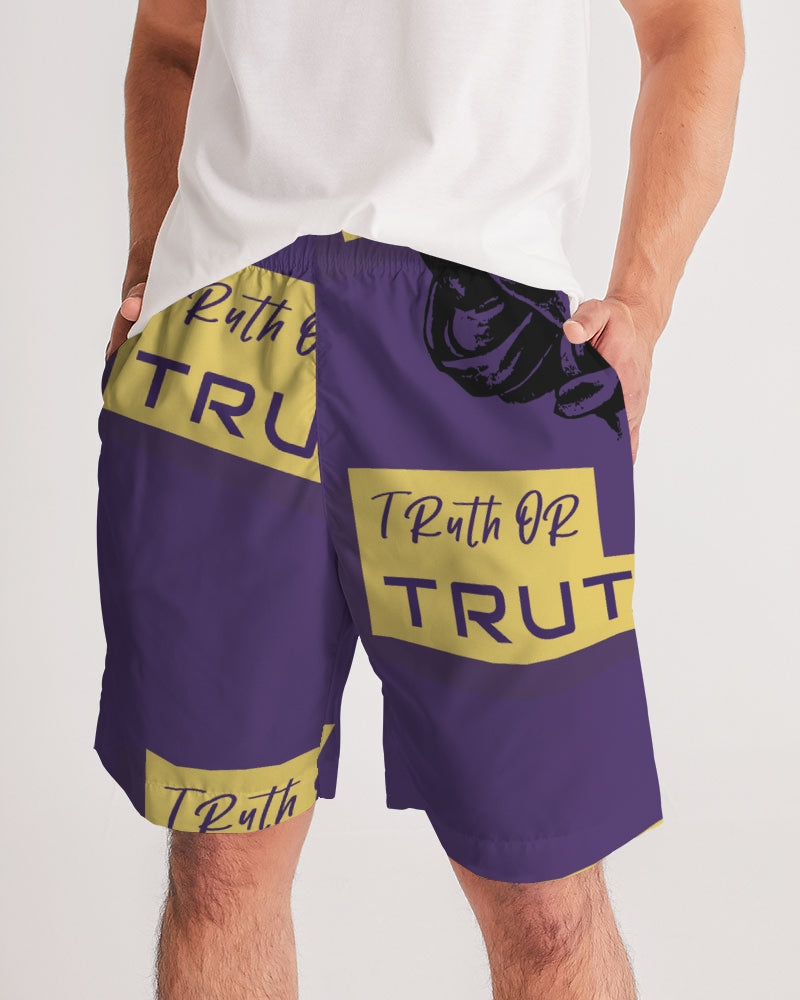 Purple Beyond Blessed Men's Jogger Shorts