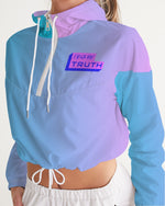 Load image into Gallery viewer, Topaz Gradient Women&#39;s Cropped Windbreaker
