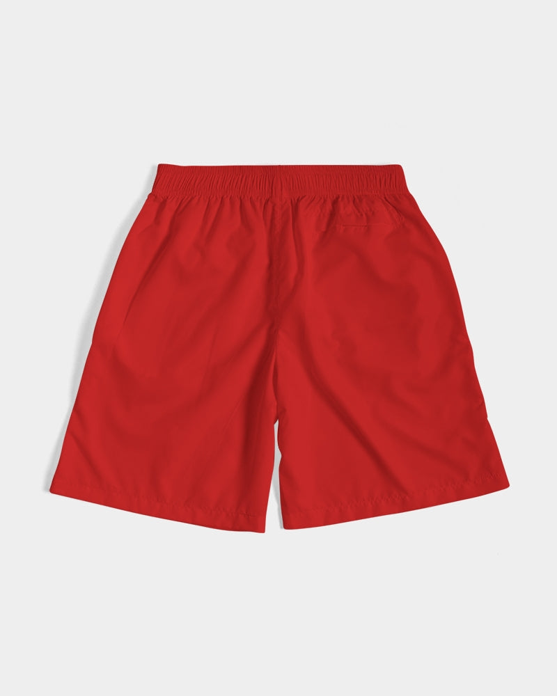 Red Men's Jogger Shorts