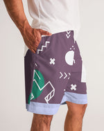 Load image into Gallery viewer, Geometric 80&#39;s Style Men&#39;s Jogger Shorts
