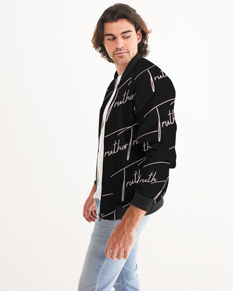 TruthorTruth Signature  Black and Pink Men's Bomber Jacket
