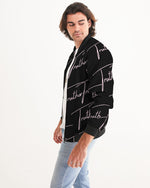 Load image into Gallery viewer, TruthorTruth Signature  Black and Pink Men&#39;s Bomber Jacket
