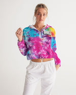 Load image into Gallery viewer, TruthorTruth Color Burst Tie Dye Women&#39;s Cropped Windbreaker

