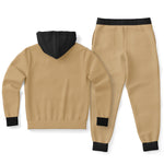 Load image into Gallery viewer, TruthorTruth Sesame/Black/Fire Red Jogger Set
