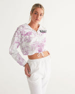 Load image into Gallery viewer, Made it Out The Jungle  Women&#39;s Cropped Windbreaker
