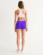 Load image into Gallery viewer, Purple Women&#39;s Mid-Rise Yoga Shorts
