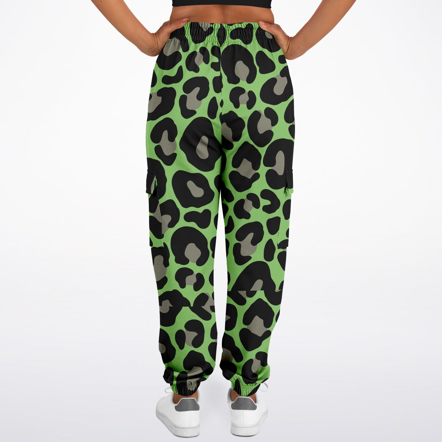 Green Camo Cargo Sweatpants