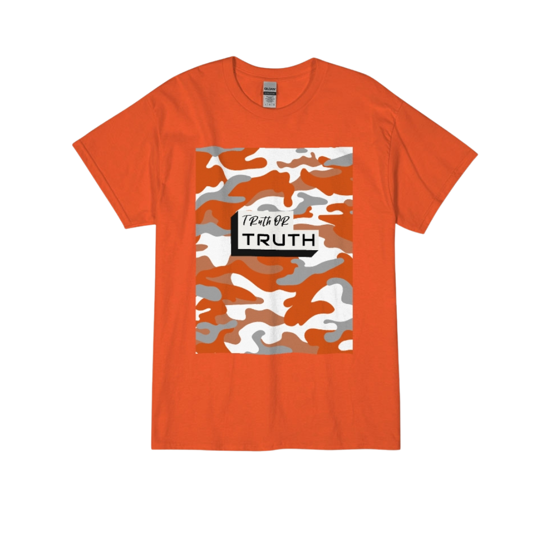Orange Camo Unisex Ultra Cotton T-Shirt | Gildan