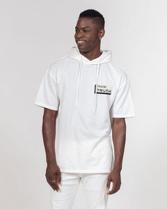 White on White Men's Premium Heavyweight Short Sleeve Hoodie