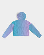 Load image into Gallery viewer, Topaz Gradient Women&#39;s Cropped Windbreaker
