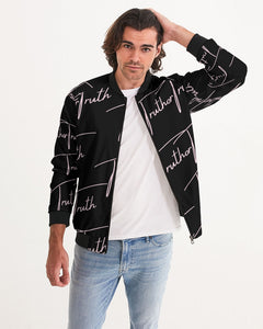 TruthorTruth Signature  Black and Pink Men's Bomber Jacket