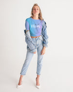 Load image into Gallery viewer, Still Me Topaz Gradient Women&#39;s Twist-Front Cropped Tee
