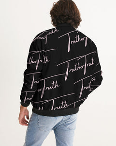 TruthorTruth Signature  Black and Pink Men's Bomber Jacket