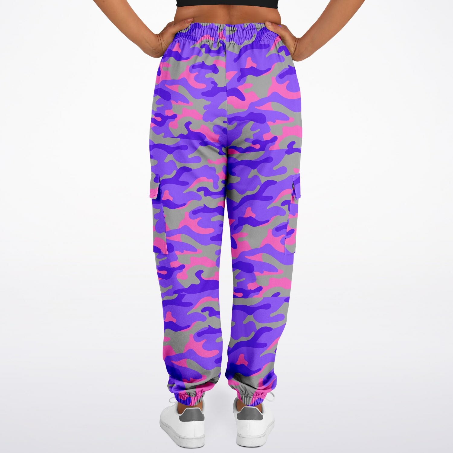 Pink Camo Cargo Sweatpants