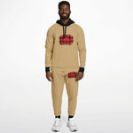 Load image into Gallery viewer, TruthorTruth Sesame/Black/Fire Red Jogger Set
