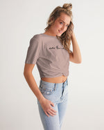 Load image into Gallery viewer, More Than Worthy X TruthorTruth Women&#39;s Twist-Front Cropped Tee
