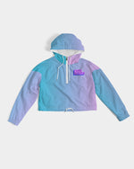 Load image into Gallery viewer, Topaz Gradient Women&#39;s Cropped Windbreaker
