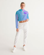 Load image into Gallery viewer, Topaz Gradient Women&#39;s Cropped Windbreaker
