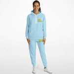 Load image into Gallery viewer, Sky Blue and Yellow Jogger Set
