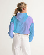 Load image into Gallery viewer, Topaz Gradient Women&#39;s Cropped Windbreaker
