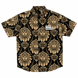 Black & Gold Button Down