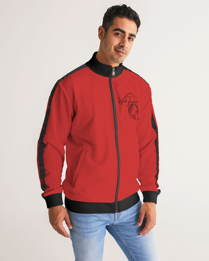 Well Traveled  Men's Stripe-Sleeve Track Jacket