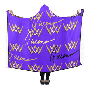 Queens x TruthorTruth Purple Hooded Blanket