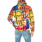 Load image into Gallery viewer, Mens Abstract Hooded Bomber Jacket
