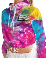 Load image into Gallery viewer, TruthorTruth Color Burst Tie Dye Women&#39;s Cropped Windbreaker
