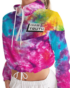 TruthorTruth Color Burst Tie Dye Women's Cropped Windbreaker