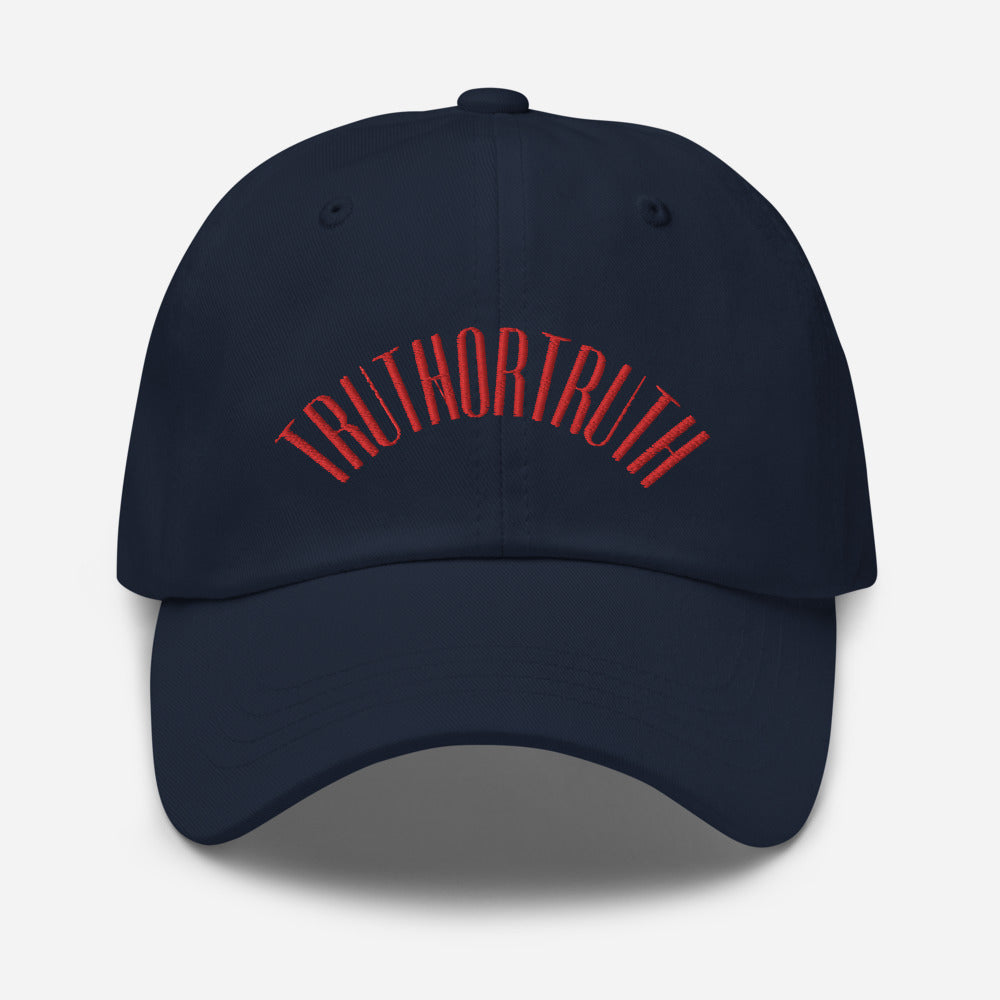 TruthorTruth Red Stitch Dad hat