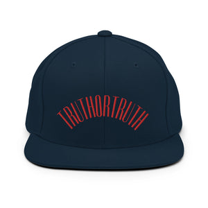 TruthorTruth Red Stitch Snapback Hat
