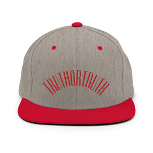 TruthorTruth Red Stitch Snapback Hat