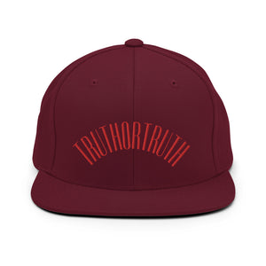 TruthorTruth Red Stitch Snapback Hat