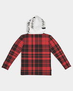 Load image into Gallery viewer, Red Plaid Truthortruth  Kids Hoodie
