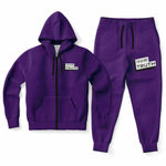 Load image into Gallery viewer, Purple Ziphoodie &amp; Jogger - AOP
