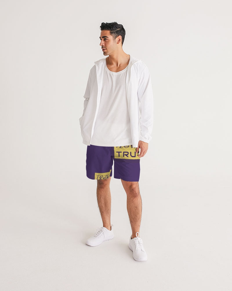 Purple Beyond Blessed Men's Jogger Shorts