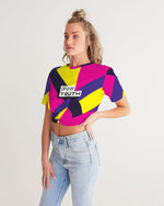Load image into Gallery viewer, TruthorTruth Summer Colorway  Women&#39;s Twist-Front Cropped Tee
