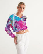 Load image into Gallery viewer, TruthorTruth Color Burst Tie Dye Women&#39;s Cropped Windbreaker
