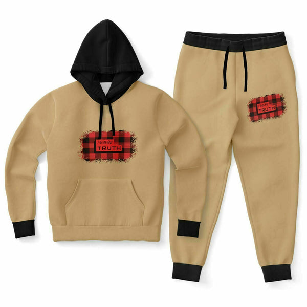 TruthorTruth Sesame/Black/Fire Red Jogger Set