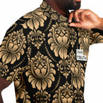 Load image into Gallery viewer, Black &amp; Gold Button Down
