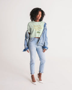 Stand For Something Real Women's Lounge Cropped Tee