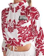 Load image into Gallery viewer, TruthorTruth Red Floral Cropped Windbreaker

