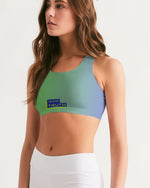 Load image into Gallery viewer, Spring Green Gradient  Women&#39;s Seamless Sports Bra

